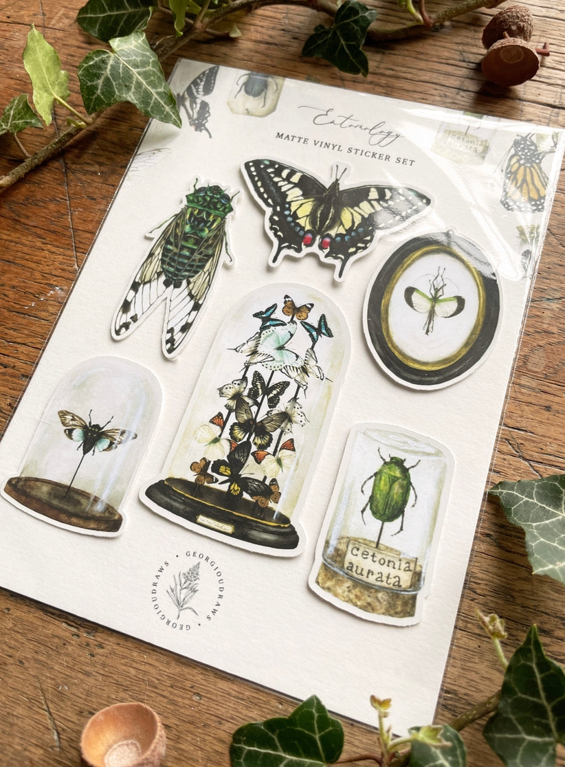 Entomology Vinyl Sticker Set