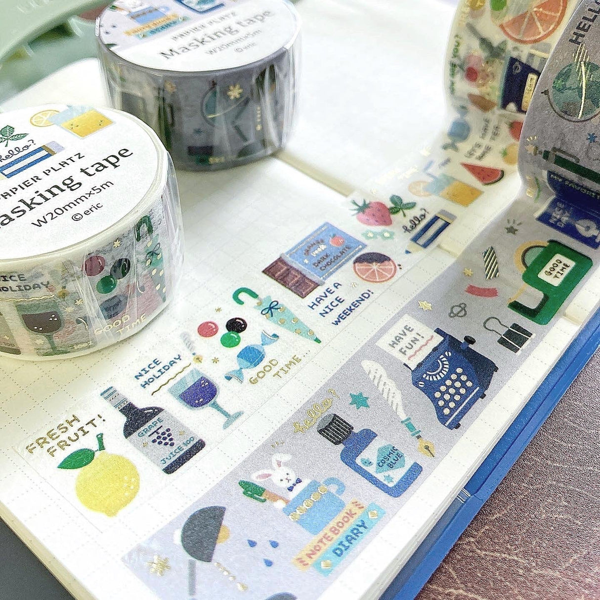 Papier Platz x Eric Small Things Washi Tape - Fruits