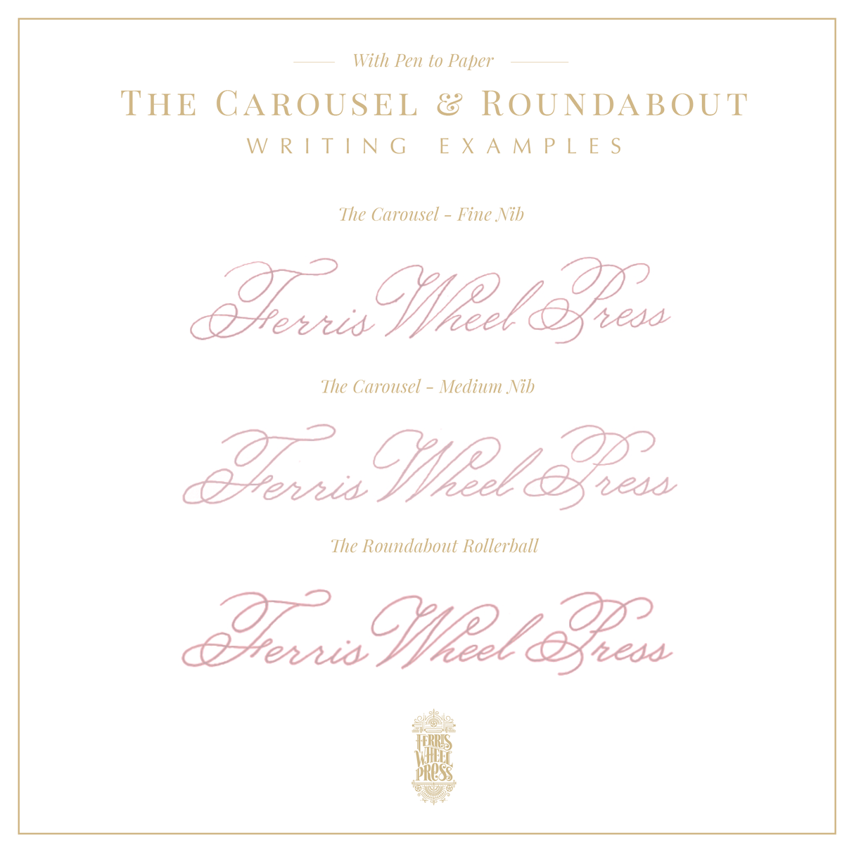 The Carousel Fountain Pen - Lady Rose