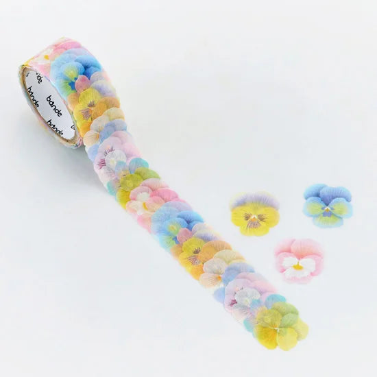 Fairy Pansy Washi Roll Sticker Bande