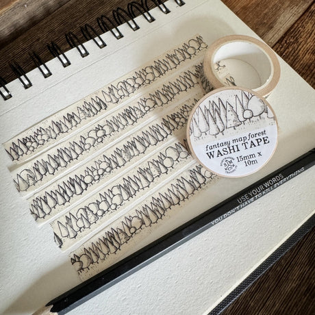 Fantasy Map Forest Washi Tape