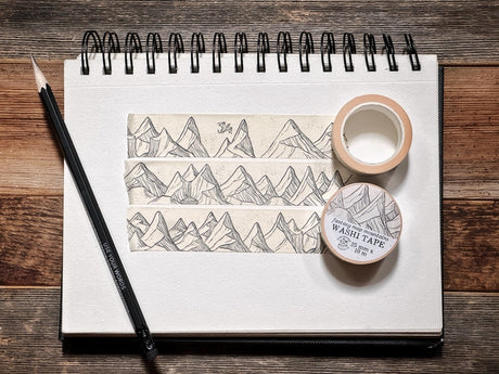 Fantasy Map Mountains Washi Tape