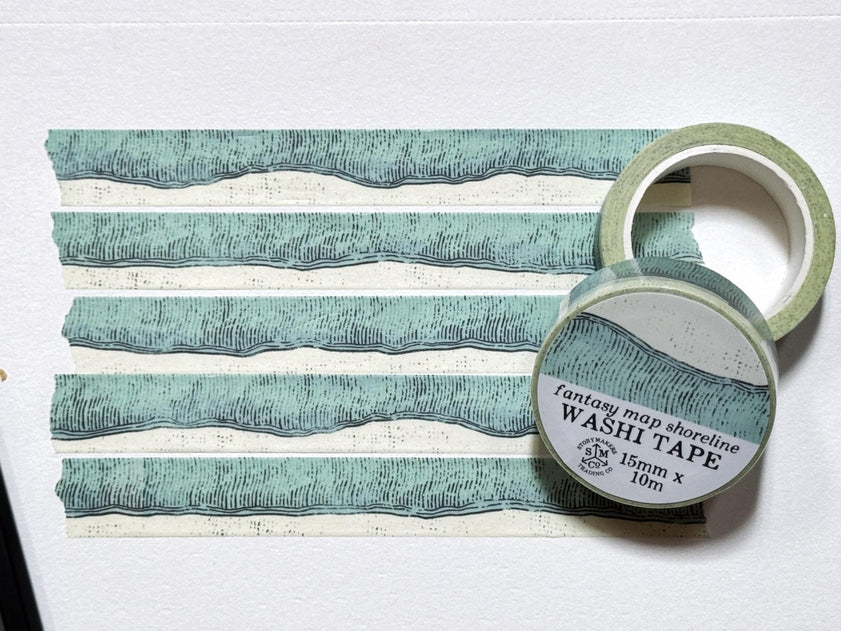 Fantasy Map Shorelines Washi Tape