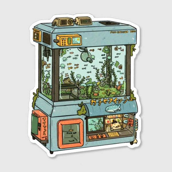 Feesh Claw Machine Sticker