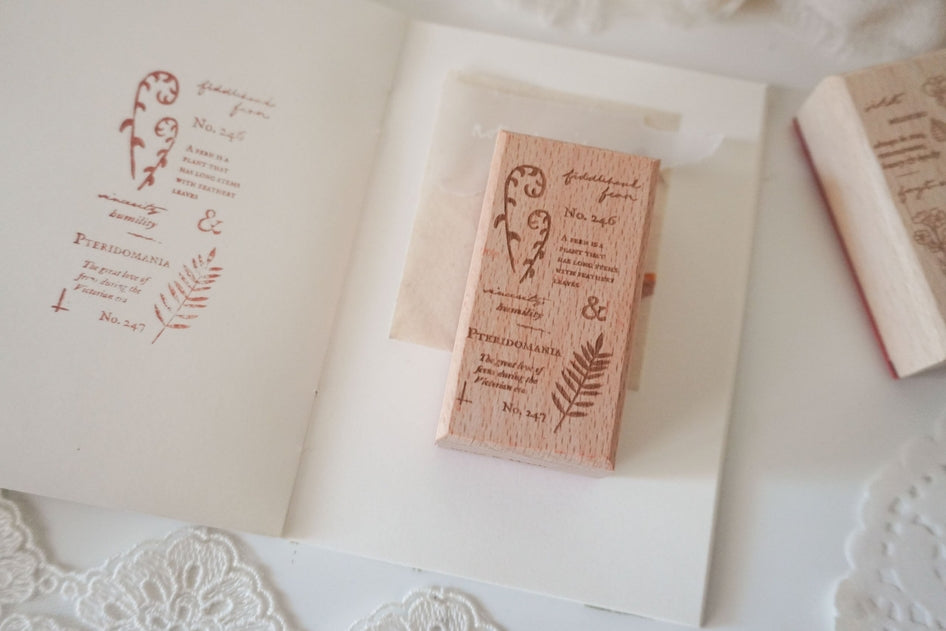 Fern Studies Rubber Stamp