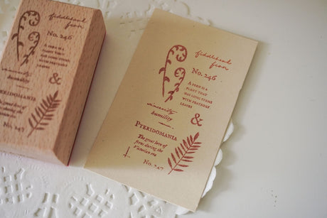 Fern Studies Rubber Stamp