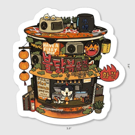 Fire Noodles Sticker