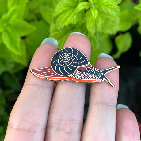 Fire Snail Enamel Pin - 25% To Charity!