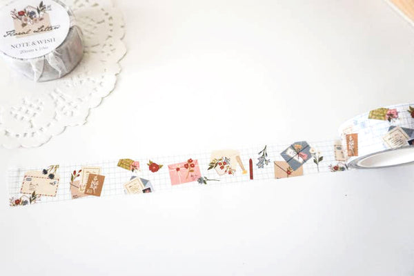 Floral Letters Washi Tape