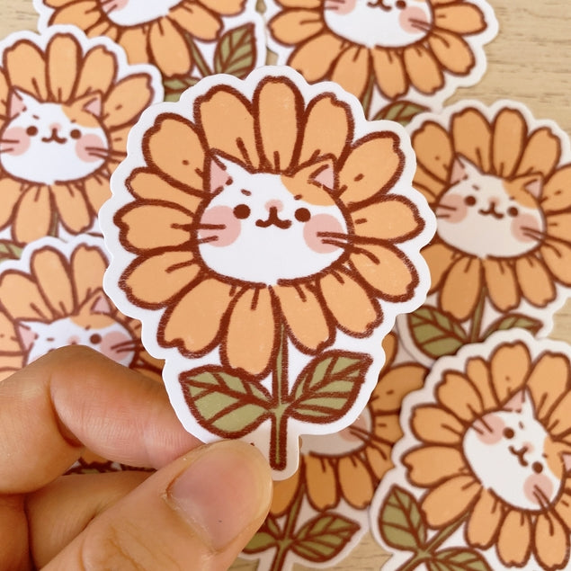 Flower Cat Sticker