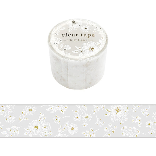 Whity Flower Clear PET Tape