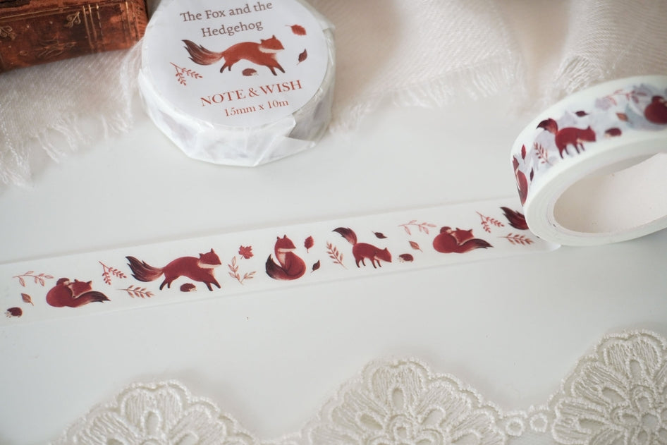 Fox & Hedgehog Washi Tape