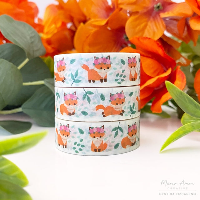 Fox in Bloom Washi Tape