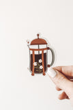 French Press Coffee Sticker