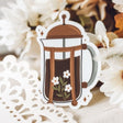 French Press Coffee Sticker