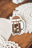 French Press Coffee Sticker