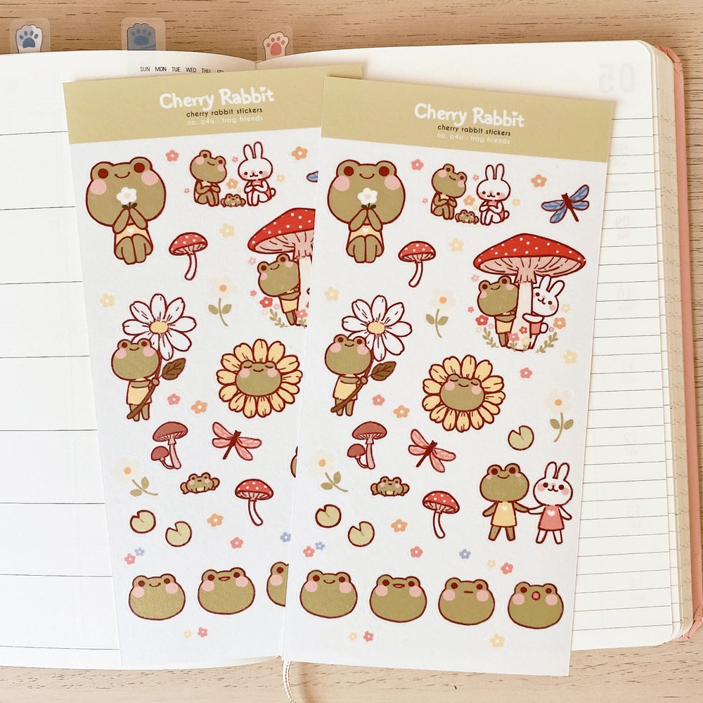 Frog Friends Sticker Sheet