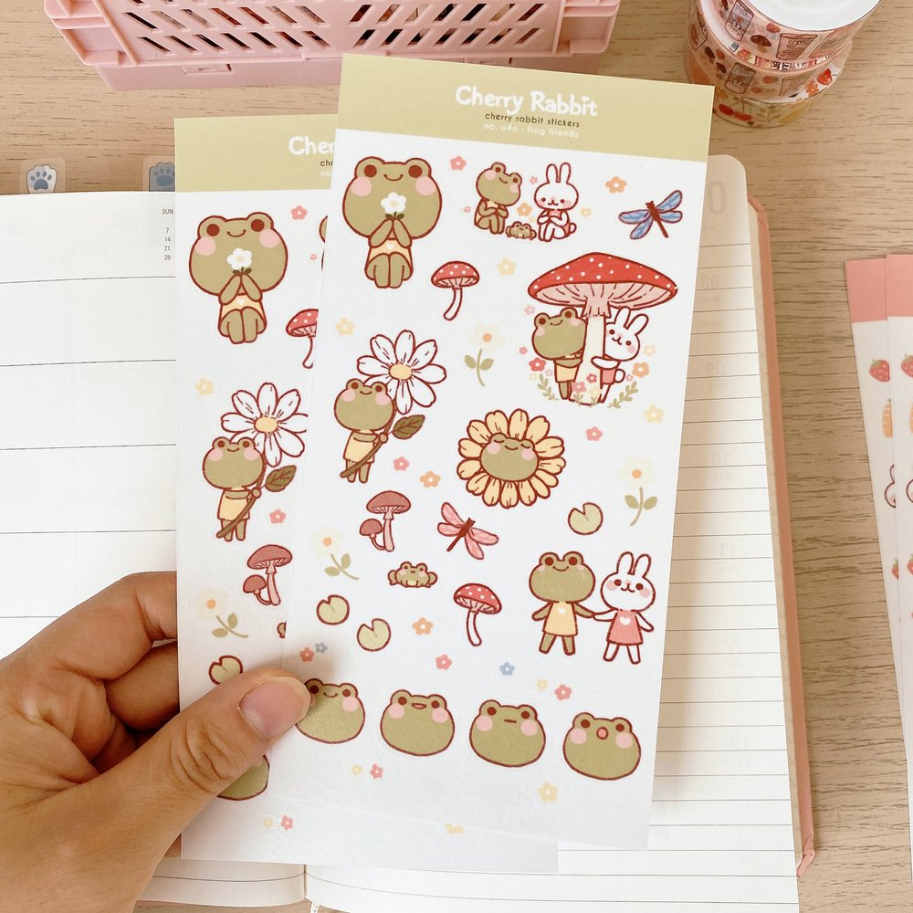 Frog Friends Sticker Sheet