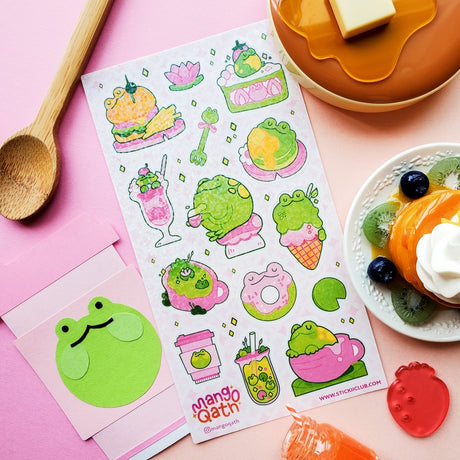 Froggy Delicacies Sticker Sheet