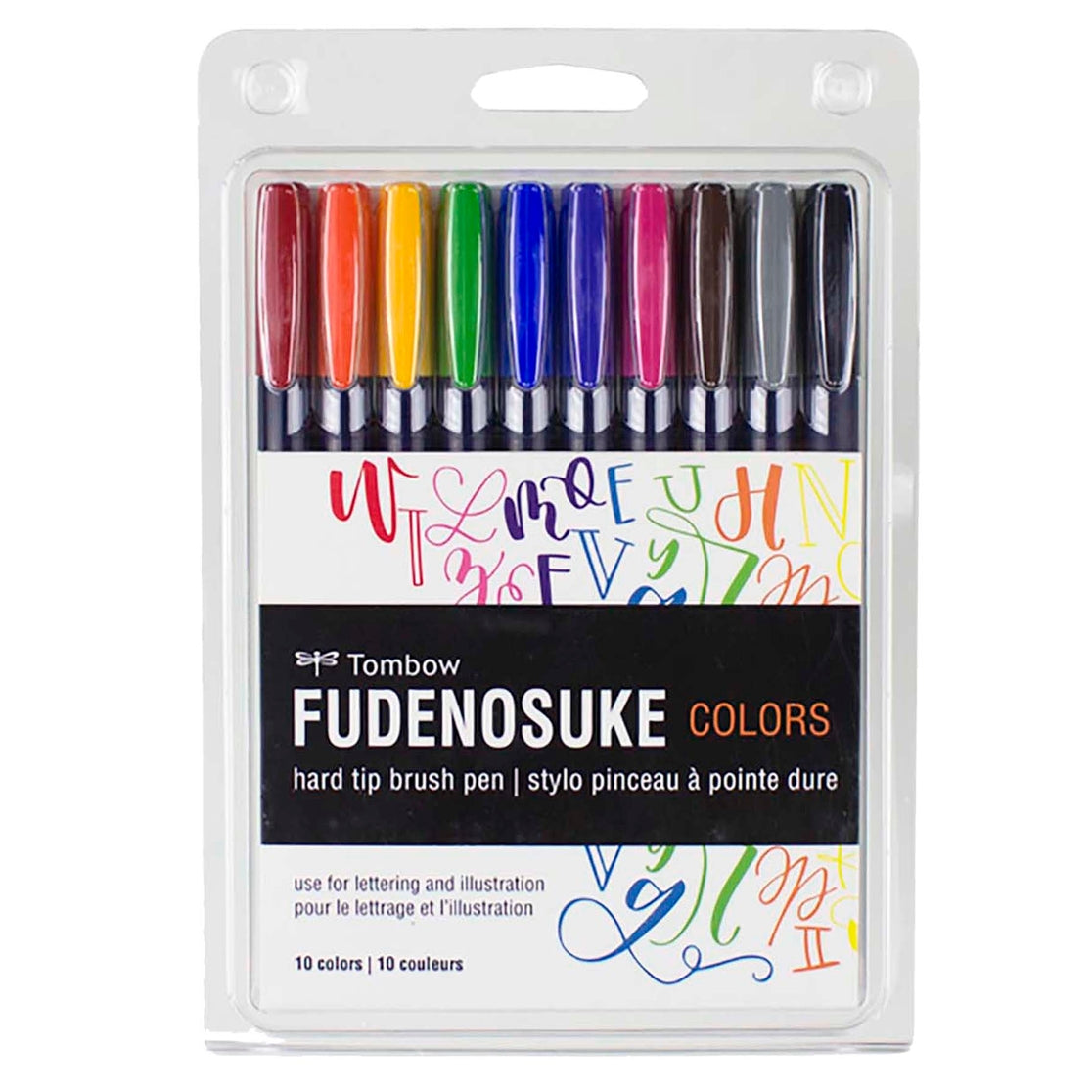 Fudenosuke Colored Brush Pen Sets 10/PK