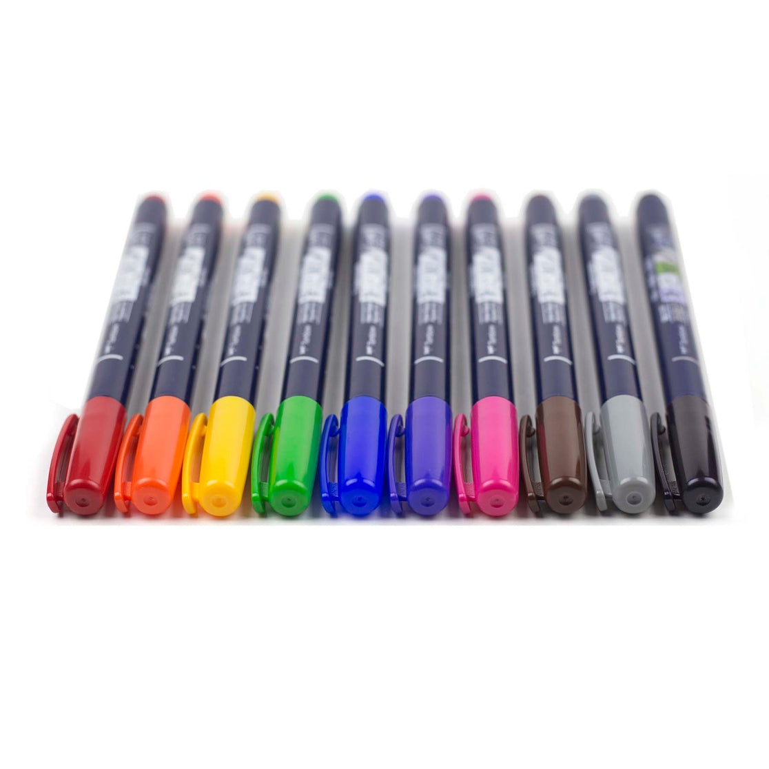 Fudenosuke Colored Brush Pen Sets 10/PK