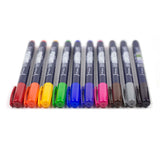 Fudenosuke Colored Brush Pen Sets 10/PK