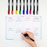 Fudenosuke Colored Brush Pen Sets 10/PK