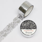 Beauty MONDE Lace PET Clear Tape Silver Foil