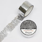 Beauty MONDE Lace PET Clear Tape Silver Foil