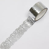 Saien Beauty MONDE Lace PET Clear Tape Silver Foil