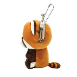 Red Panda Gamaguchi Purse Plushie Keychain