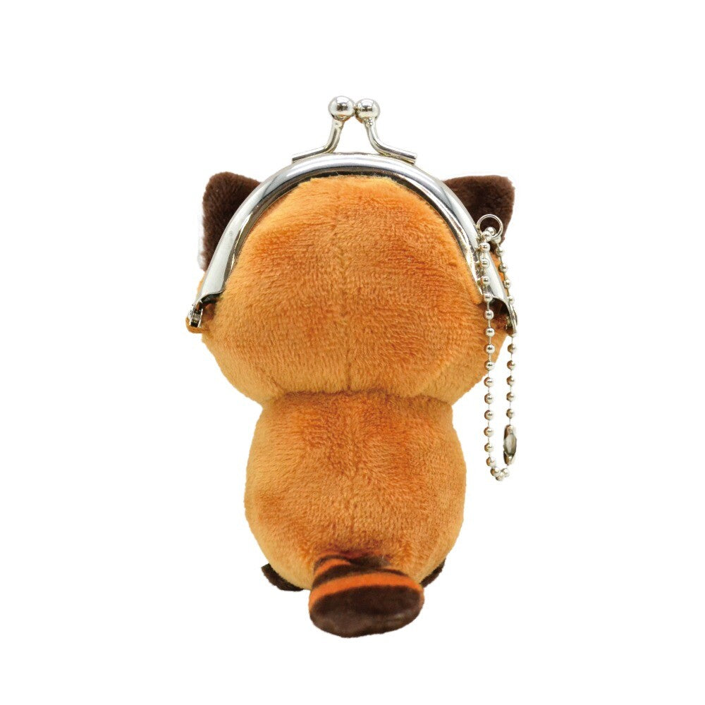 Red Panda Gamaguchi Purse Plushie Keychain