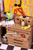 Garage Workshop DIY Miniature House Kit