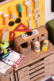 Garage Workshop DIY Miniature House Kit