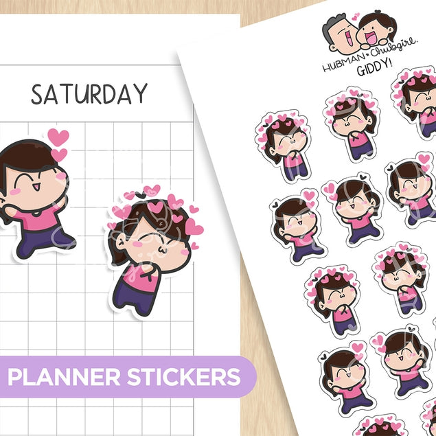 hubmanchubgirl. Giddy! Planner Stickers