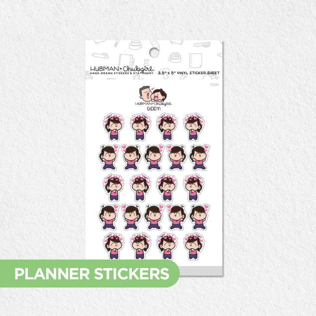 Giddy! Planner Stickers