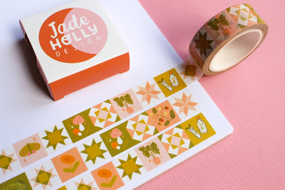 Plants Botany Patchwork Washi Tape