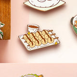 Grilled Pork Balls Enamel Pin