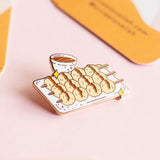 Grilled Pork Balls Enamel Pin