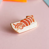 Grilled Squid Enamel Pin