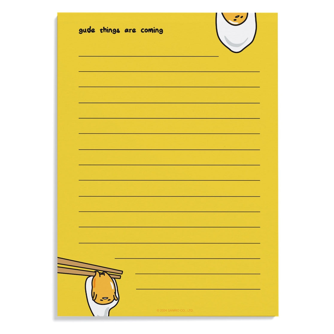 Gudetama Gude Things Are Coming Notepad