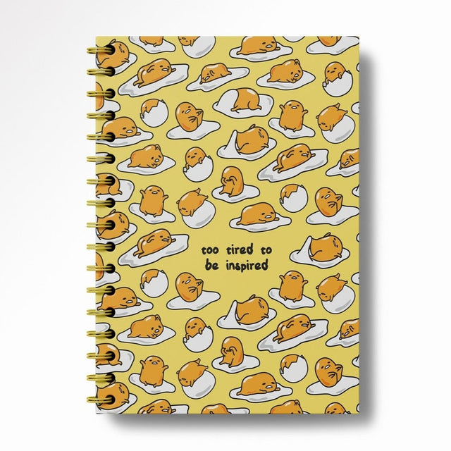 Gudetama Too Tired Spiral Notebook