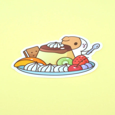 Guinea Pig and Japanese Pudding Vinyl Sticker