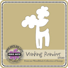 Winking Reindeer Stamp