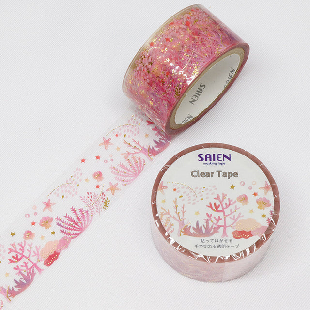 Saien Coral Reef PET Clear Tape