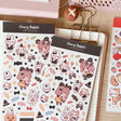 Cherry Rabbit Halloween Candy Washi Sticker Sheet