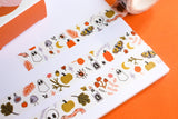 Cinta washi con bonitos patrones de Halloween