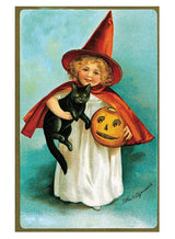 Halloween Postcard Box - 36 Unique Vintage Postcards