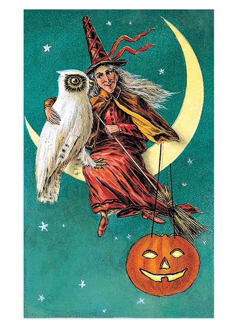 Halloween Postcard Box - 36 Unique Vintage Postcards