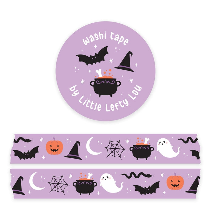 Cinta washi morada de Halloween